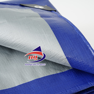Industrial PE Tarpaulin <b>Sheet</b> Blue/Silver High Durability Large Capacity HEAVY DUTY Custom Colors And Custom Sizes - Product Image 5