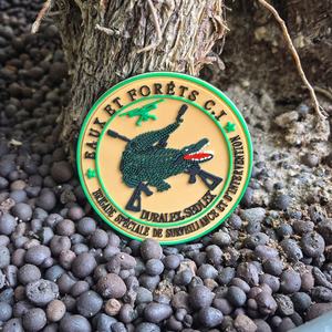Patch de club de tir personnalisé en PVC, caoutchouc et silicone, patch en caoutchouc 3D avec support auto-agrippant - Product Image 2