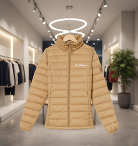 Veste d'hiver matelassée personnalisée RexFit Sports pour hommes et femmes, manteau en duvet avec logo brodé, fabrication OEM - Product Image 1