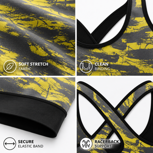 High Impact Women Sports Bra Padded Criss <b>Cross</b> Back Yoga Bra Breathable Seamless Fitness Gym Wear Athletic Workout Crop <b>Top</b> - Product Image 4