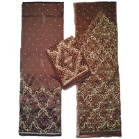 Foulard africain respirant, lourd, perlé, imprimé, en tissu de dentelle polyvalent, pour toutes les saisons (printemps, été, automne, hiver)