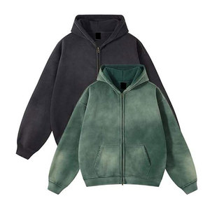 Sweat à capuche de qualité supérieure pour homme, coupe classique, logo personnalisé brodé sur le devant, couleur unie, coton-polyester-spandex-laine - Product Image 4