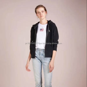 Sweat-shirt à capuche personnalisé pour femme, sweat-shirt polo en coton molletonné, anti-boulochage, respirant, pour femme - Product Image 3