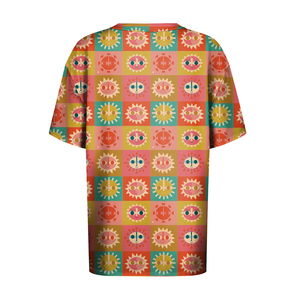 เสื้อยืดคอกลมแขนสั้นสีขาวสำหรับผู้หญิง ผ้าฝ้ายถัก 100% ระบายอากาศได้ดี ทรงปกติ สีพื้น ใส่ได้ทุกฤดู - Product Image 5