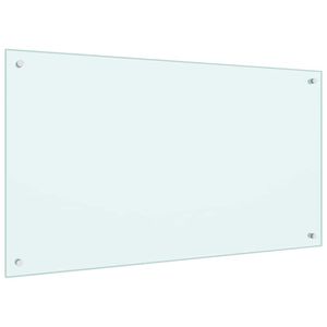 2 pezzi di rivestimento per cucina da 39,37 x 23,62 pollici in vetro temperato bianco che migliorano lo stile e la durabilità della cucina - Product Image 3