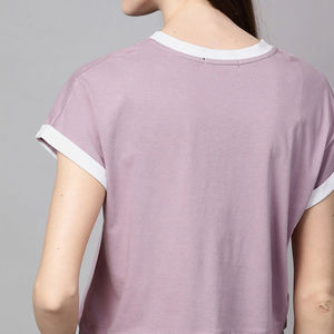 Crop tops pour femmes OEM/ODM, impression de logo personnalisée, crop tops pour femmes streetwear, t-shirts légers à séchage rapide OEM - Product Image 5