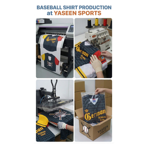 เสื้อเบสบอลขายส่ง-เสื้อเชิ้ตติดกระดุมโลโก้สั่งทำ-เสื้อทีมคุณภาพสูง โพลีเอสเตอร์ แห้งเร็ว ระบายอากาศได้ดี - Product Image 5