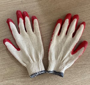 Guantes de Seguridad de Punto con Recubrimiento de Látex de Algodón Reutilizables, Antideslizantes y Resistentes a Cortes, Recubiertos de Goma Vietnamita, Calibre 10, para Protección en Jardinería - Product Image 6