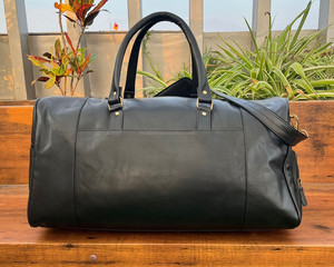 Custom Cowhide Overnight Luggage Full Grain Leather Weekender Duffle <b>Bag</b> with <b>Shoe</b> Compartment Genuine Leather Men's <b>Travel</b> <b>Bag</b> - Product Image 6