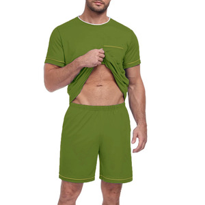Ensemble de vêtements de sport d'extérieur en tissu tricoté super doux et respirant, grande taille pour hommes, en coton à séchage rapide, style streetwear - Product Image 3
