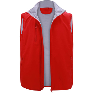 Wholesale <b>Men's</b> Softshell Vest Fleece Lined Windproof Sleeveless Jacket for Travel Hiking Fishing <b>Running</b> Golf <b>Gilet</b> - Product Image 1