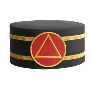 Chapeau maçonnique traditionnel pour événements formels, chapeau maçonnique de luxe avec finition décorative - Product Image 1