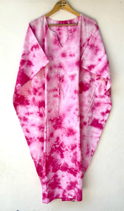 Nuevo Kaftán Naaz Textile de Lujo con Estampado Animal, Cuello en V, Cordón Ajustable, Manga Corta, Corte Evase, Estilo Indio, 100% Algodón, con Encaje, para Mujer, Verano - Product Image 5