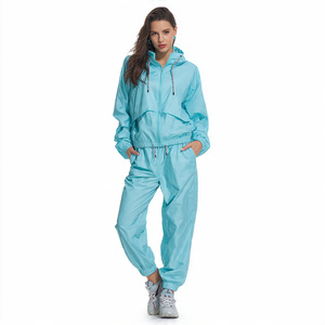 <b>Women</b> Streetwear Windbreaker Tracksuit <b>Women</b> 100% Polyester Spandex Waterproof <b>Jacket</b> Rain Pants Set Ladies - Product Image 3