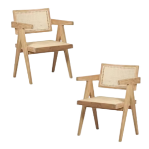 Chaises de salle à manger pour la maison et l'hôtel, chaises de jardin en teck avec combinaison rotin, mobilier de salle à manger pour la maison - Product Image 6