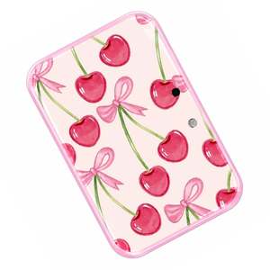 Bandeja de acrílico sostenible personalizada para extensiones de pestañas con diseño de lazo de cereza, bonita y coqueta, soporte impreso para pestañas. - Product Image 3