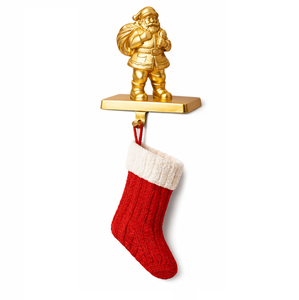 Metal Eco-Friendly Customized Color Hot Selling New Design Christmas Tree Stocking Hanger Holder Glitter Finish Christmas - Product Image 3