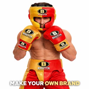 Custom Logo High Quality Leather Boxing Gear Set Gloves <b>Head</b> Guard Groin Protector Wholesale MMA <b>Training</b> Equipment USA UK - Product Image 1