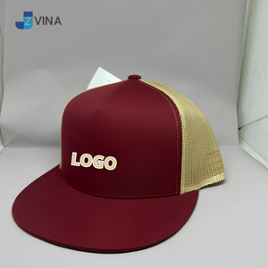 Gorra Trucker de Malla con LOGO Personalizado, Blanca y Roja, Ajustable, de 6 Paneles, Casual, con Logotipo en el Panel Frontal, Primavera Verano - Product Image 4