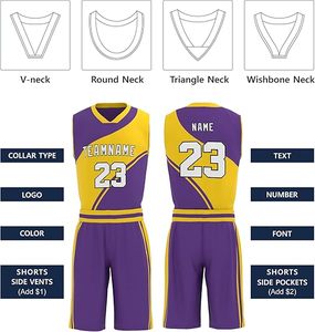 Ensembles de Maillots de Basketball en Gros pour Enfants : Débardeurs et Shorts Vides Personnalisables avec Impression sur Mesure - Product Image 3