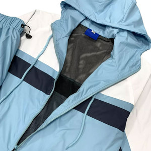 ชุดวอร์มกันลมสำหรับผู้ชายไซส์ใหญ่ เสื้อแจ็คเก็ตแบบมีซิป กางเกงเอวยางยืด ชุดลำลองสำหรับสุภาพบุรุษ - Product Image 3