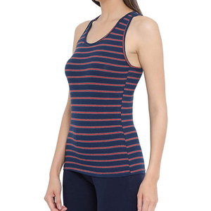 Women's Eco-Friendly Breathable Quick Dry 100% Cotton Ribbed Tank <b>Top</b> for Gym & Casual Wear Hip Hop Style - Product Image 4