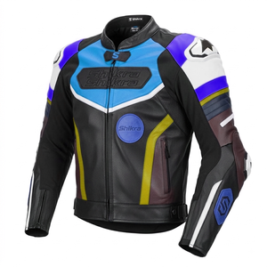 1 Piece MOQ Custom Breathable Printed Plus Size Leather Motorcycle Jacket Your Design Motorcycle & Auto Racing Wear - Product Image 5
