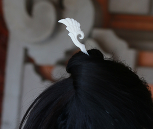 ไม้เสียบผมกระดูกสีขาว |   กิ๊บติดผมแฮนด์เมดสไตล์มินิมอล - Product Image 6