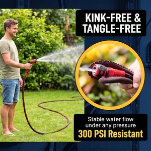 สายยางรดน้ำแบบยืดหดได้ 2 เท่า ขนาด 15 เมตร 300 PSI สำหรับรดน้ำสวนและสนามหญ้า - Product Image 6