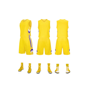 Custom Orange Basketball Uniform Set Sleeveless V-Neck Jersey Matching Shorts Sublimated Print Moisture Wicking <b>Athletic</b> Wear - Product Image 6