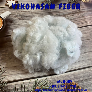 ซัพพลายเออร์เวียดนาม วัสดุรีไซเคิลจากเส้นใยสัตว์เลี้ยง Vikohasan GRS เกรด A สีขาวแห้ง 20D SD สำหรับทำแผ่นรองพรมและที่นอนแข็ง - Product Image 4