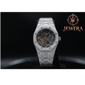 Best Quality Mossinate Stainless Steel Silver <b>Watch</b> with Diamonds High-End Waterproof Luxury Timepiece <b>for</b> Fashion Lovers - Product Image 1