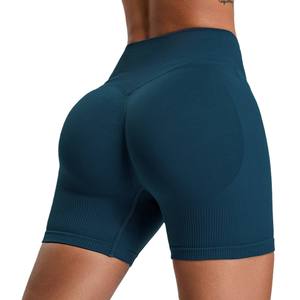 Service OEM personnalisé Short de yoga taille haute extensible effet push-up fessier pour la gym, l'entraînement, le sport et le fitness - Product Image 5