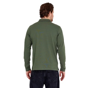 Camiseta Polo Clásica para Hombre al por Mayor, Tela de Algodón Suave, Manga Larga, Personalización de Marca Disponible - Product Image 3