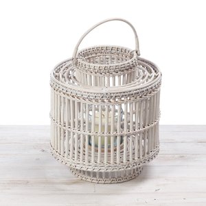 Porte-lanterne en osier tressé à la main écologique pour bougies Prix naturel bon marché Porte-bougie en rotin écologique - Product Image 3