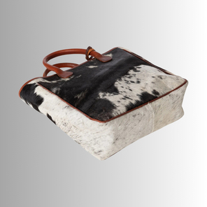 Sac fourre-tout en cuir de vachette véritable fait main avec poils de vache, pour femmes, sac à main en fourrure de vache véritable, prix bas, fabrication sur mesure OEM - Product Image 2