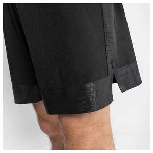 Pantalones Cortos Bermuda para Hombre, Negros con Estampado Floral, Transpirables, Cintura Elástica, Secado Rápido, Estilo Deportivo, Corte Medio, Tejido de Poliéster - Product Image 3