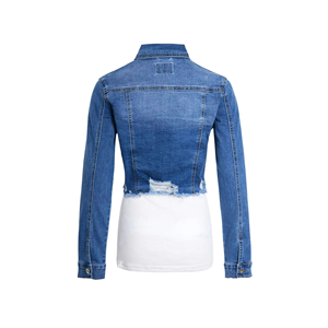 High premium Women Stylish Jean <b>Jacket</b> Casual Wear OEM Wholesale High Quality Ladies Cotton Jeans <b>Jacket</b> <b>Custom</b> <b>Denim</b> <b>Jacket</b> - Product Image 2