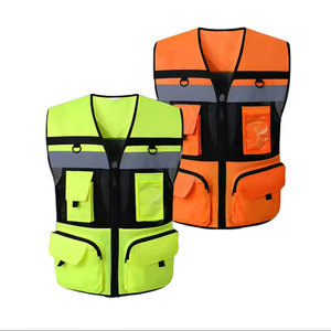 Gilet de sécurité sans manches de qualité supérieure, gilet de sécurité très vendu, vêtements de travail, gilet de sécurité pour adulte avec poches - Product Image 4