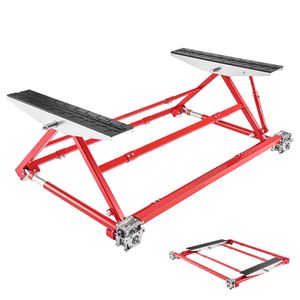 Sollevatore Auto Portatile in Acciaio Rinforzato, Capacità 4400 Libbre/5t, Sollevamento Rapido, Altezza Massima 23 Pollici, Larghezza Regolabile, Ruote, Sollevamento Manuale - Product Image 1
