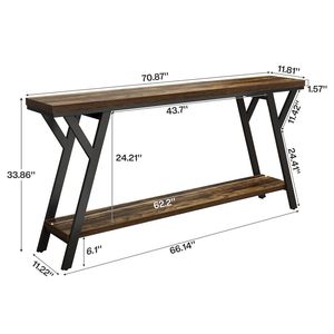 <b>Console</b> <b>Table</b> with Storage Rack for <b>Sofa</b> Entrance or Foyer Use - Product Image 5