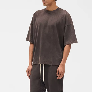 T-shirt basique pour homme en coton doux et respirant, col rond, manches courtes, coupe décontractée, style simple et moderne pour le quotidien - Product Image 3