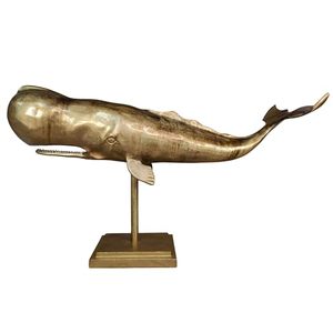 70 x 24 x 42 cm aluminum Whale Tail Sculpture Handmade Art Deco Wall Decor Animal Theme Living Room <b>Figure</b> - Product Image 1