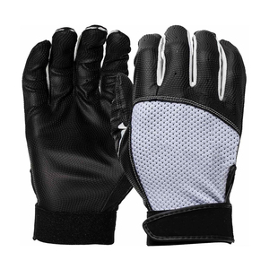 New Design Men's Leather Baseball Batting <b>Gloves</b> with UV Protection Superior Grip Lightweight Breathable Hook & Loop Closure - Product Image 1