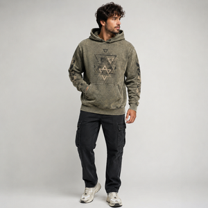 Trendy men acid wash printed hoodies delivering relaxed comfort premium fabric and standout printed artwork - Product Image 6