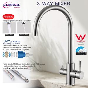 <span class=keywords><strong>Robinet</strong></span> de cuisine 3 voies en acier inoxydable sans plomb Watermark avec filtre pour <span class=keywords><strong>eau</strong></span> potable, <span class=keywords><strong>robinet</strong></span> 3 en 1 pour <span class=keywords><strong>eau</strong></span> purifiée - Product Image 2