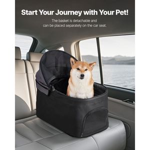 Trasportino Pieghevole per Animali Domestici, Passeggino per Cani a 4 Ruote, Capacità 35 Libbre, Carrozzina per Gatti con Finestre a Rete, Trasportino Staccabile - Product Image 4
