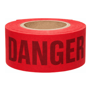 Cinta de Barricada Reutilizable de Alta Visibilidad Roja/Negra Flexible para Seguridad en la Construcción - Product Image 1