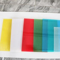 Panneau de polycarbonate ondulé Twinwall, plaque de toiture en polycarbonate de 10 mm résistante aux chocs pour garages