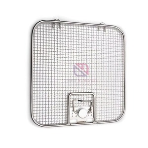 Medical Stainless Steel Wire <b>Mesh</b> <b>Basket</b> Lid OEM Custom Manual Reusable for Sterilization & Surgery Tools - Product Image 2